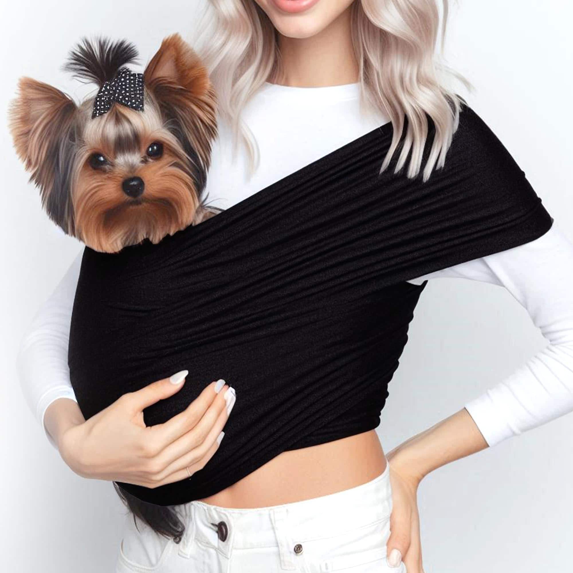 Live At Space - Yorkie Puppy Pet Carrier - Dog Carriers For Small Dogs Sling Front Backpack 5-10 Lbs