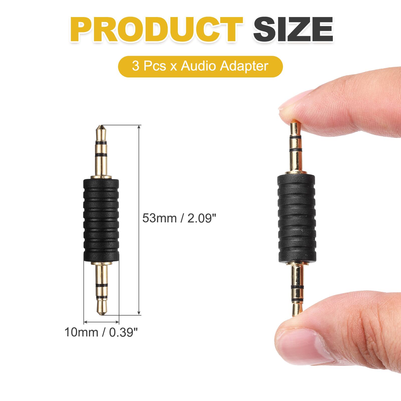 PRODUCT SIZE  
3 Pcs x Audio Adapter  
53mm / 2.09"  
10mm / 0.39"