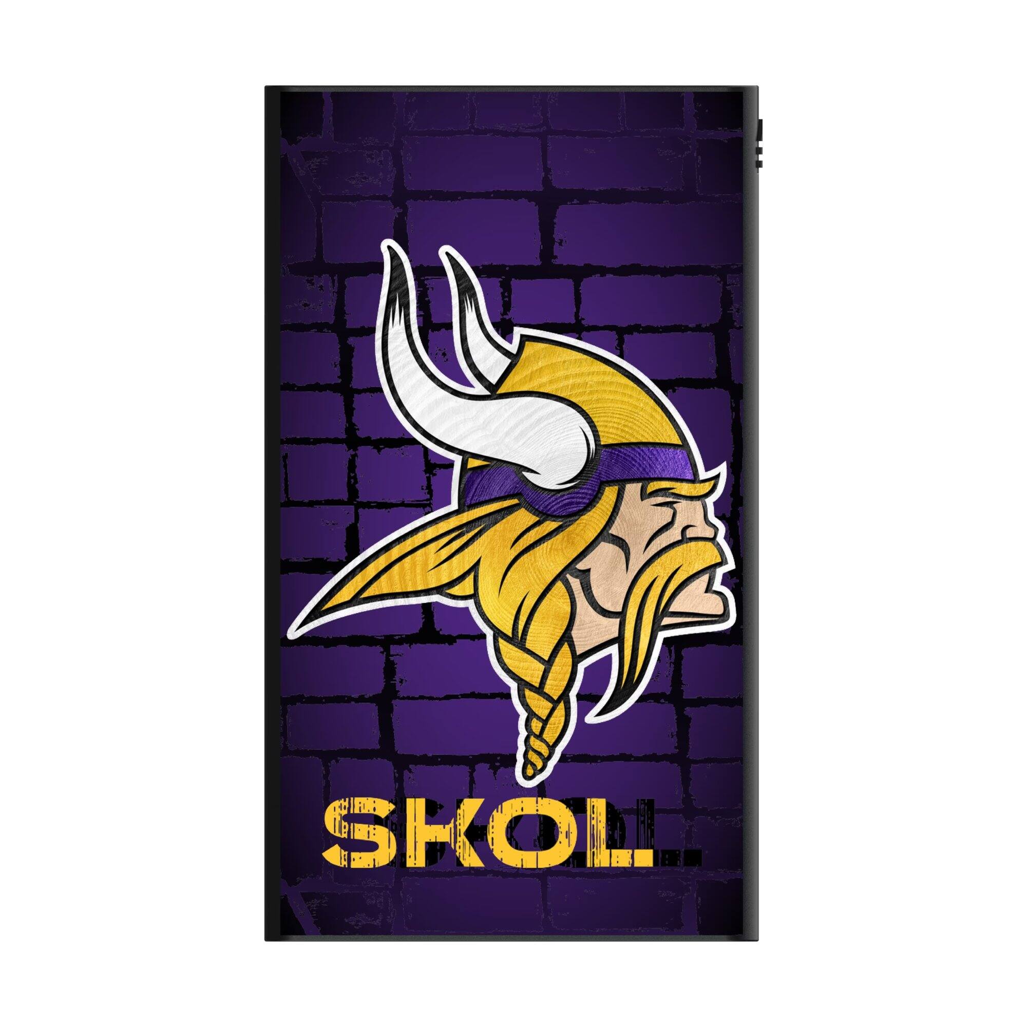 Alt View 1. Keyscaper - Minnesota Vikings 5000mAh Flat Powerbank - Black.