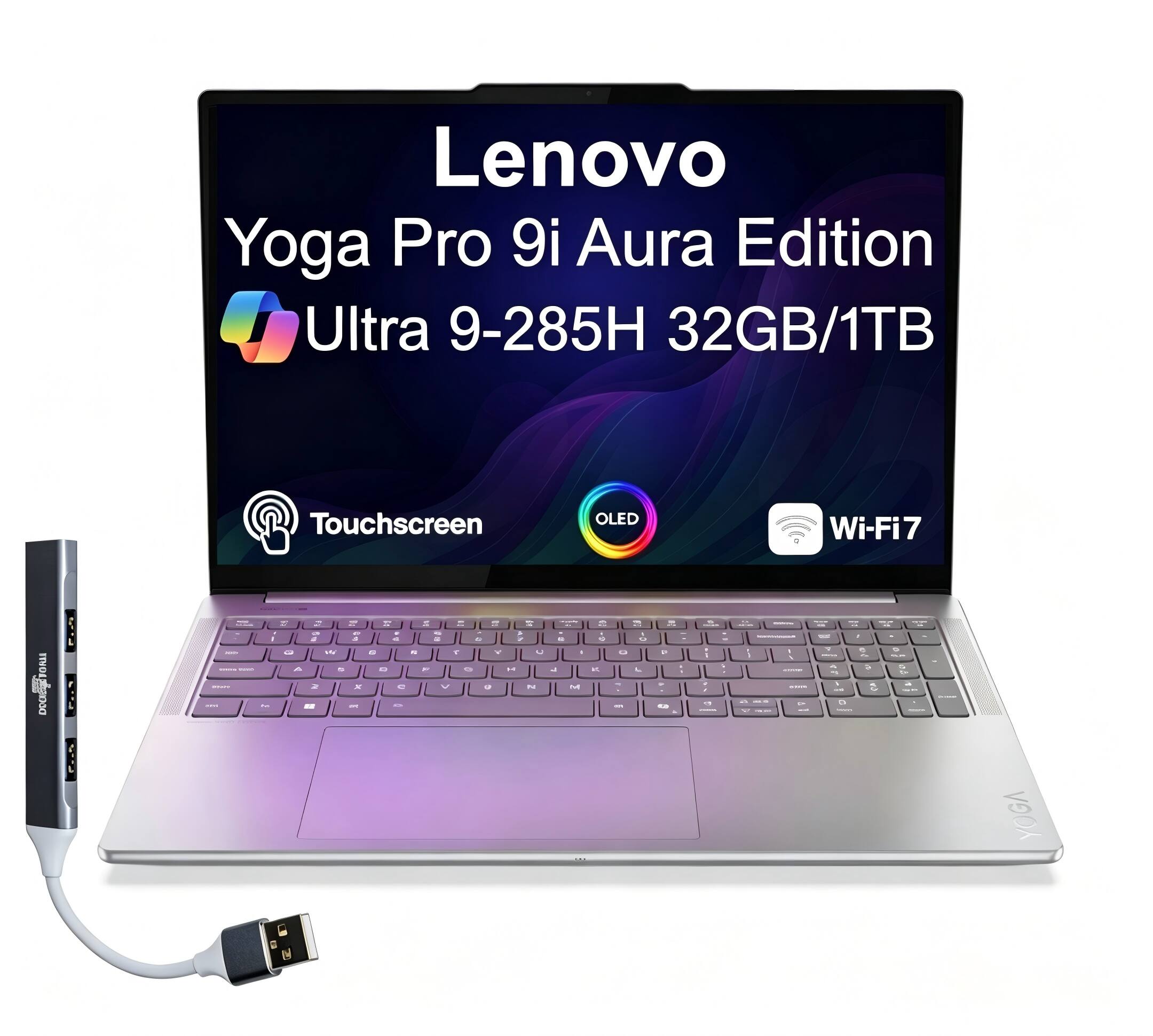 Lenovo Yoga Pro 9i Aura Edition Ultra 9-285H 32GB/1TB Touchscreen OLED Wi-Fi7