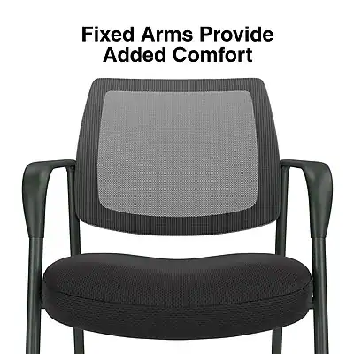 Fixed Arms Provide Added Comfort
