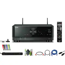 Yamaha - RX-V4A 5.2-Channel AV Receiver with MusicCast Bundle