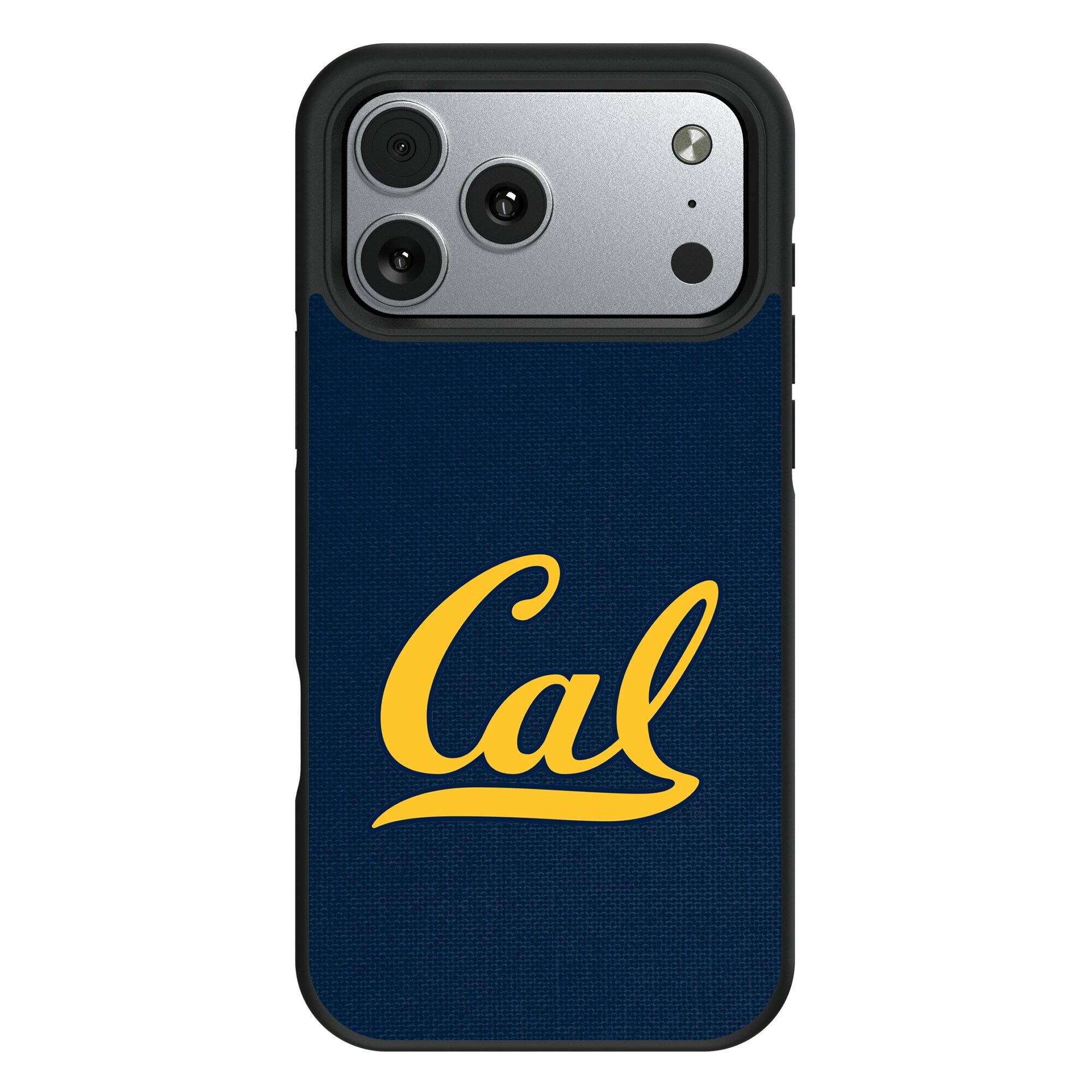 Front. Keyscaper - Cal Bears Bump Case with 8.2ft Drop Protection - 15 Pro Max - Multicolor.