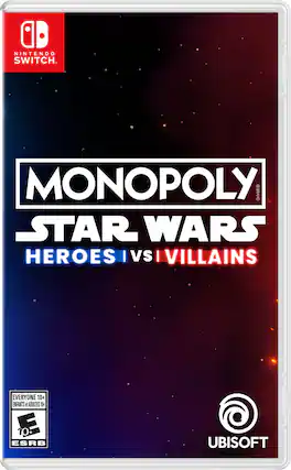 NINTENDO SWITCH
MONOPOLY
STAR WARS
HEROES I VS I VILLAINS
EVERYONE 10+
ENFANTS et ADULTES 10+
ESRB
UBISOFT - E10+ (Everyone 10+)
