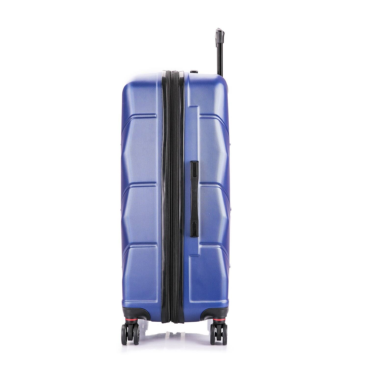 Alt View 1. DUKAP - Zonix Lightweight Hardside Spinner Luggage 30" Luggage - BLUE.