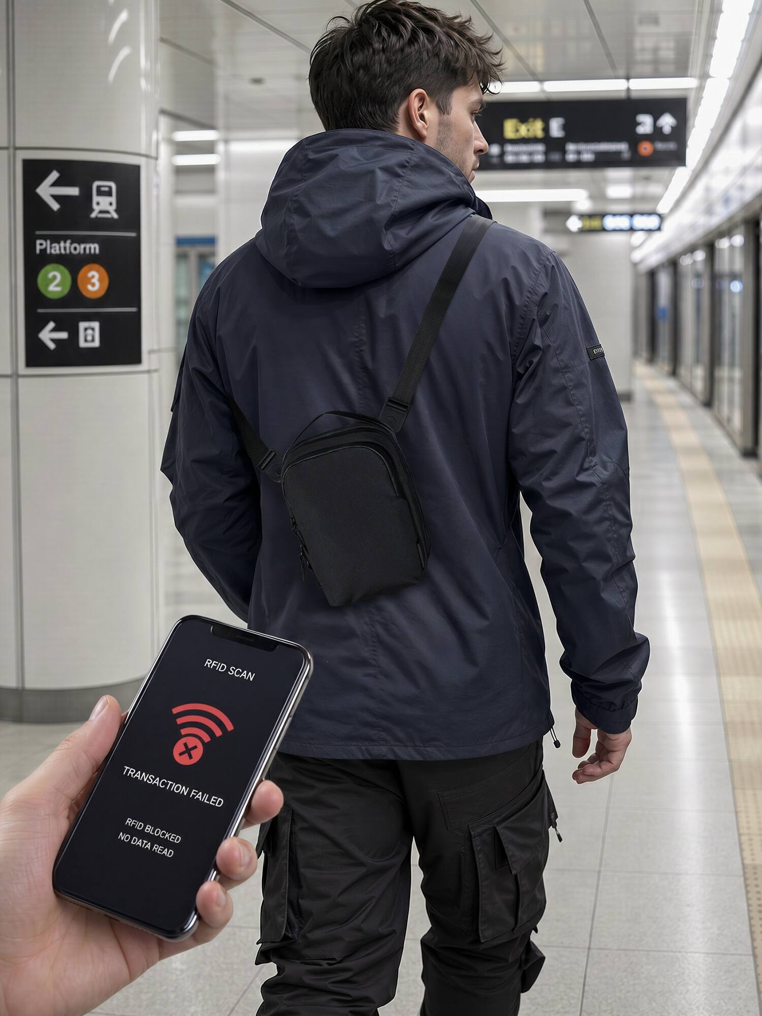 Exit 21 Platform 2 3 RFID SCAN X TRANSACTION FAILED RFID NO DATA BLOCKED READ