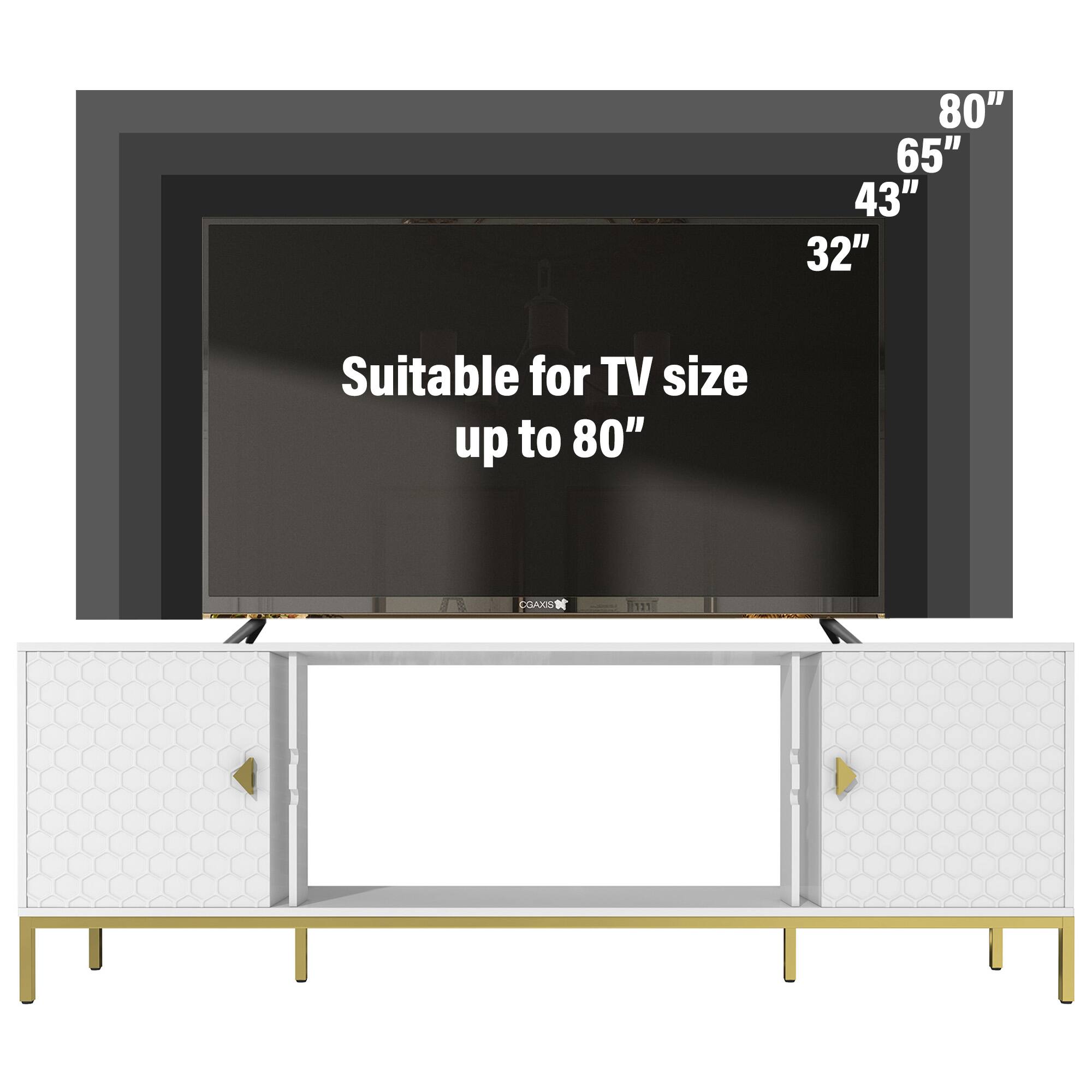 Suitable for TV size up to 80"

80" 65" 43" 32"