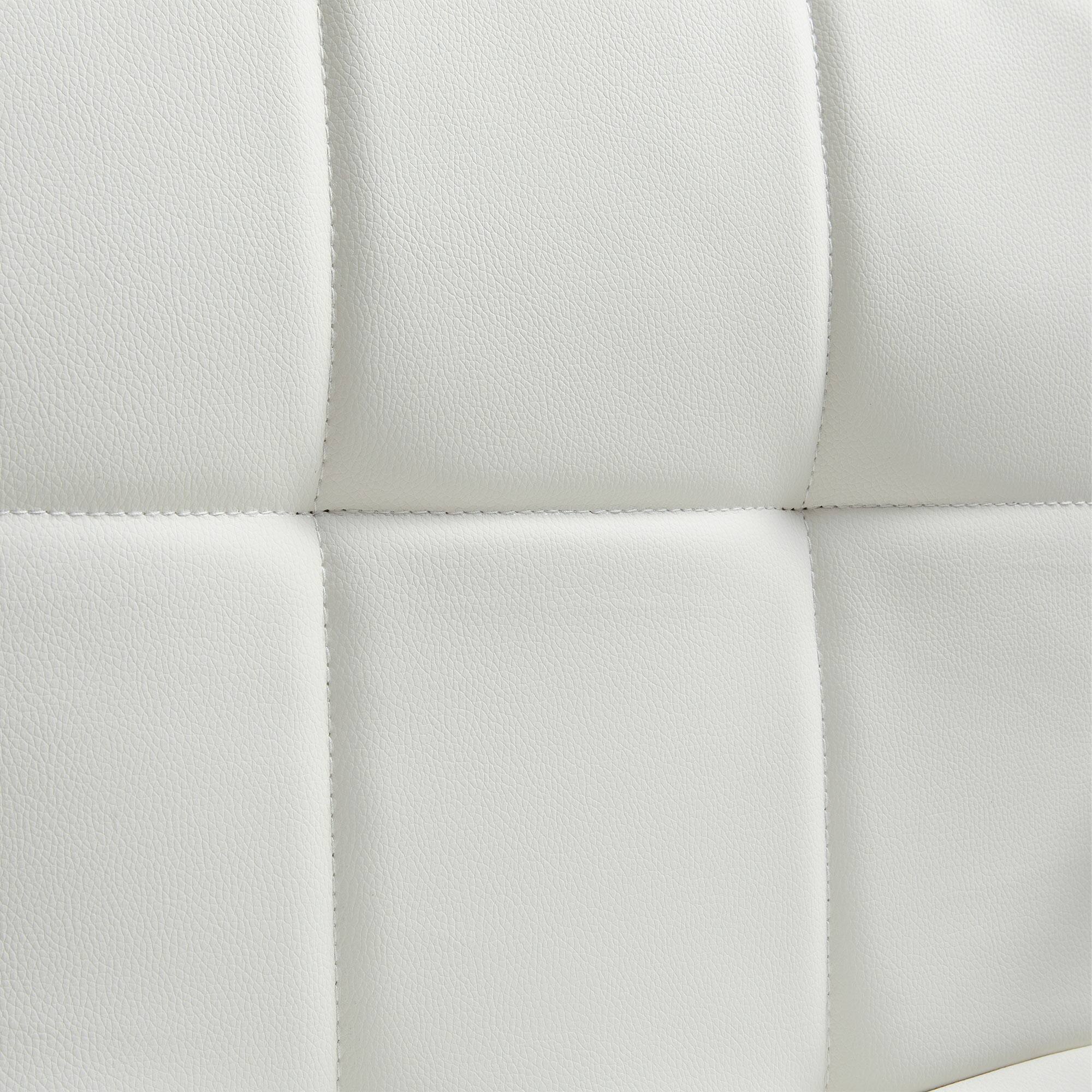 Left. FERPIT - FERPIT 2 Pack Adjustable Bar Stools Modern Tufted Upholstered Counter Chairs with Footrest, White - White.