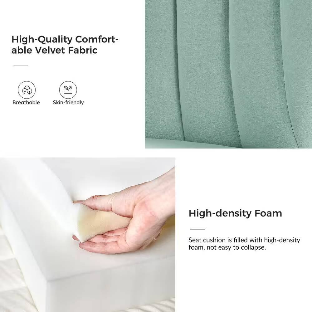 High-Quality Comfortable Velvet Fabric

- Breathable
- Skin-friendly

High-density Foam

Seat cushion is filled with high-density foam, not easy to collapse.