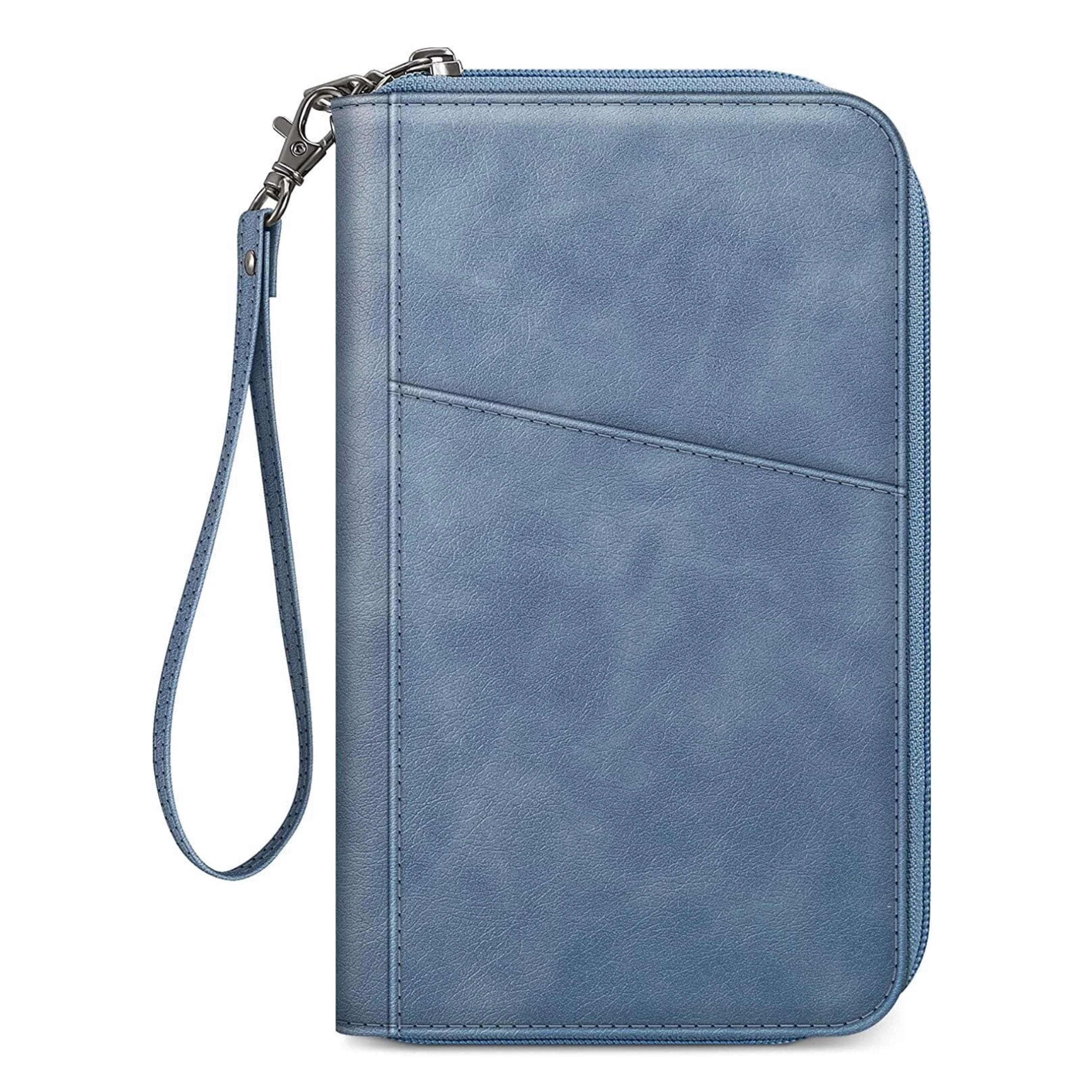 Kitcheniva - RFID Blocking Passport & Credit Cards Multi-Holder Wallet Organizer - Light Blue price history on PriceWatchPro