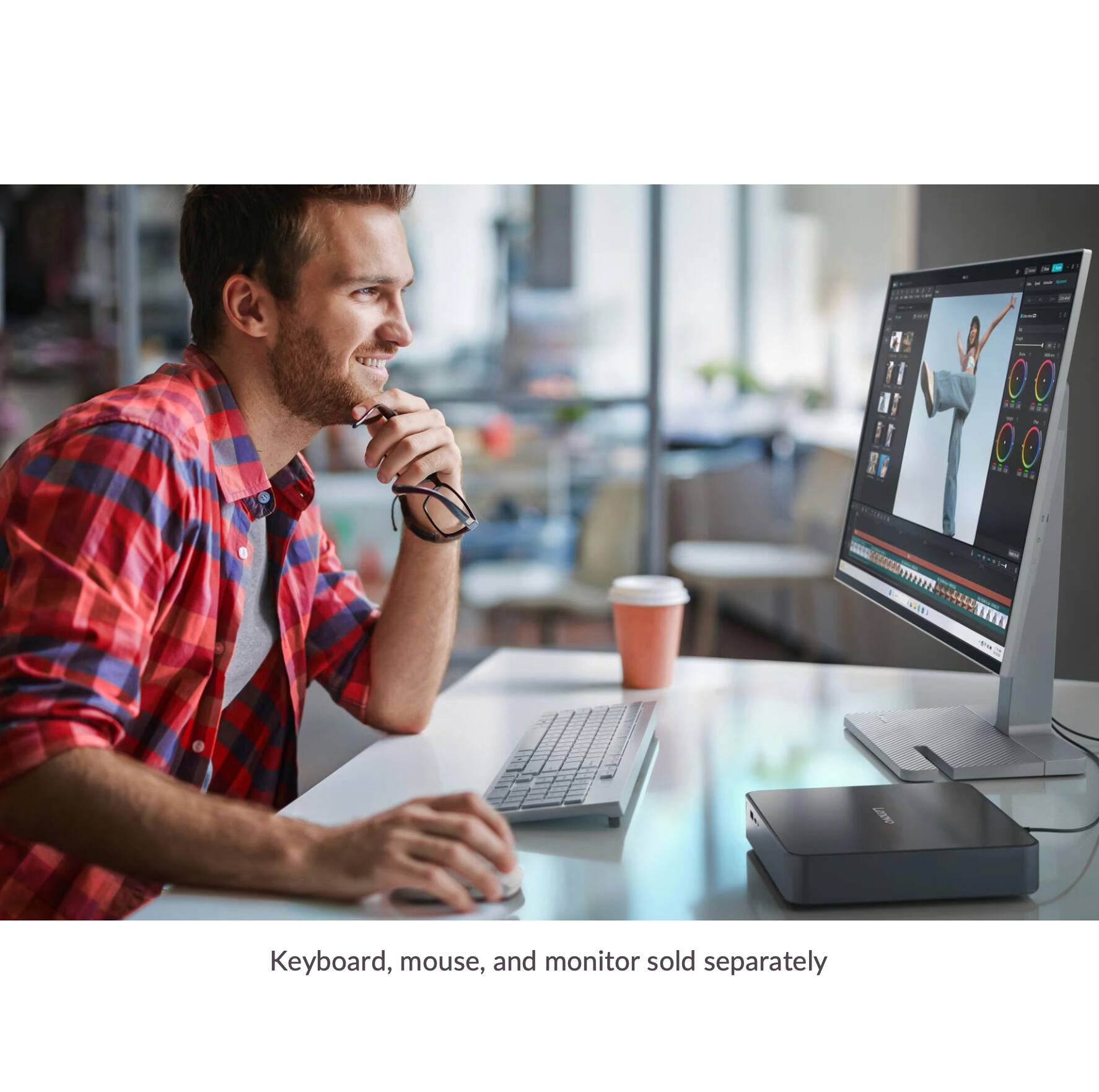 Keyboard, mouse, and monitor sold separately