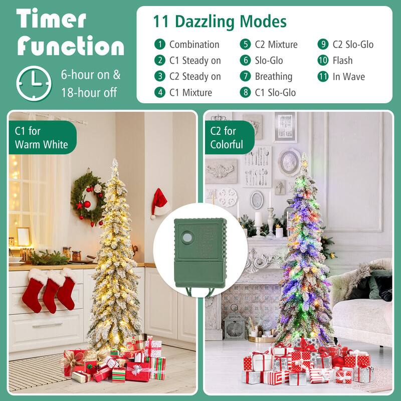 Timer 11 Dazzling Modes function 1 Combination 2 C1 Steady on 3 C2 Steady on 4 C1 Mixture 5 C2 Mixture 6 Slo-Glo 7 Breathing 8 C1 Slo-Glo 9 C2 Slo-Glo 10 Flash 11 In Wave

C1 for Warm White
C2 for Colorful