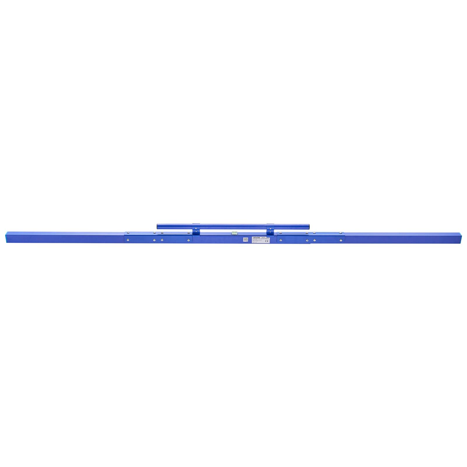 Alt View 5. VEVOR - Concrete Screed 96 in Length Manual Screed Board Aluminum Alloy Blue, Built-in Bubble Level, Powder-coated Finish - Blue.