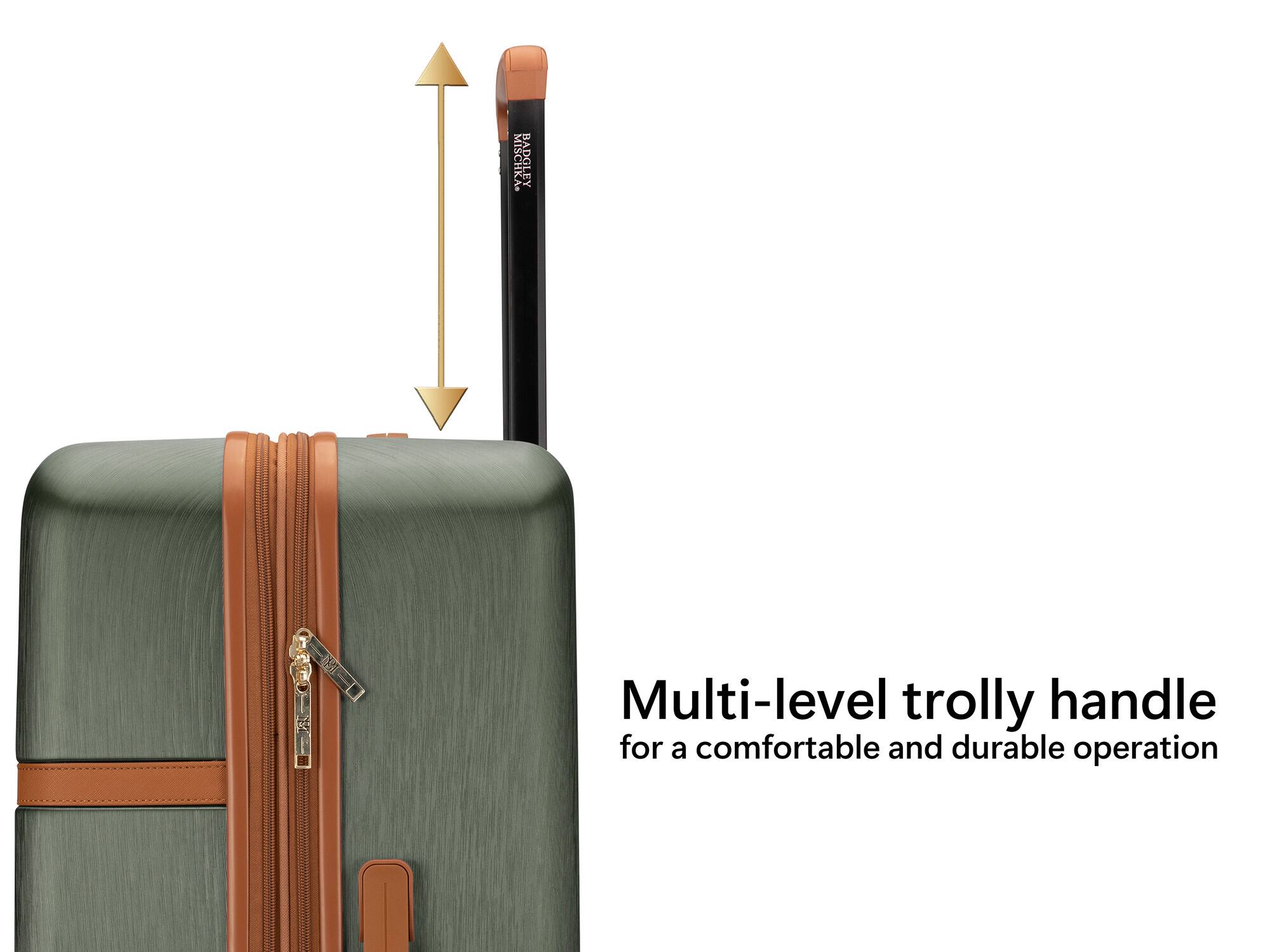 MISCHKA BADGLEY Multi-level trolly handle for a comfortable and durable operation