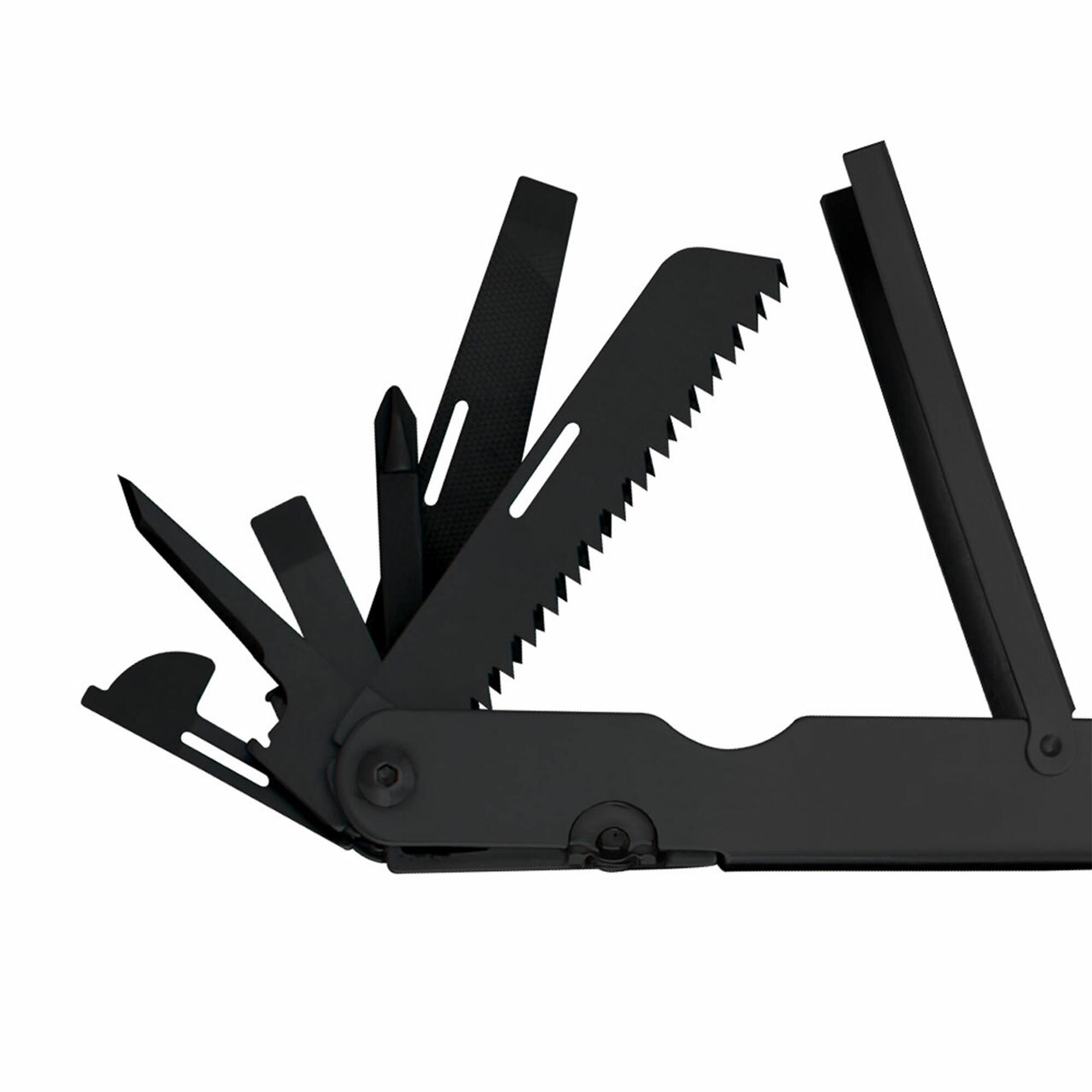 Alt View 3. SOG - SOG PowerLock Stainless Steel Folding Knife 18 Tool Multi Tool Pliers, Black - Black.