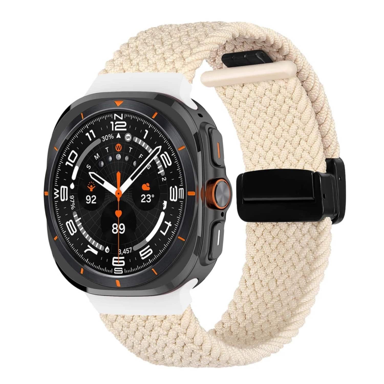 Stock Preferred - Braided Nylon Band for Samsung Galaxy Watch Ultra 2025 - Starlight