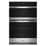 Whirlpool - 30 inch Built-In Electric Convection Combination Wall Oven with Microwave and WiFi - Stainless Steel