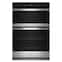 Whirlpool - 30 inch Built-In Electric Convection Combination Wall Oven with Microwave and WiFi - Stainless Steel