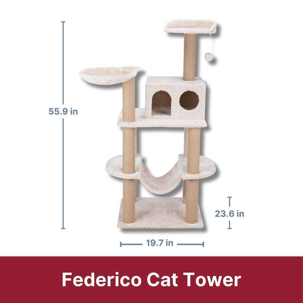 55.9 in  
23.6 in  
19.7 in  

Federico Cat Tower
