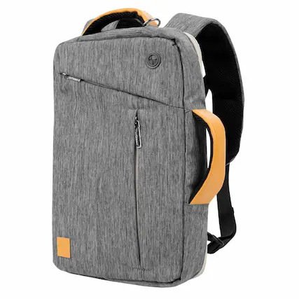 Front. Kitcheniva - 3 in 1 Laptop Backpack Messenger Bag Briefcase For 13" Laptop - Gray.