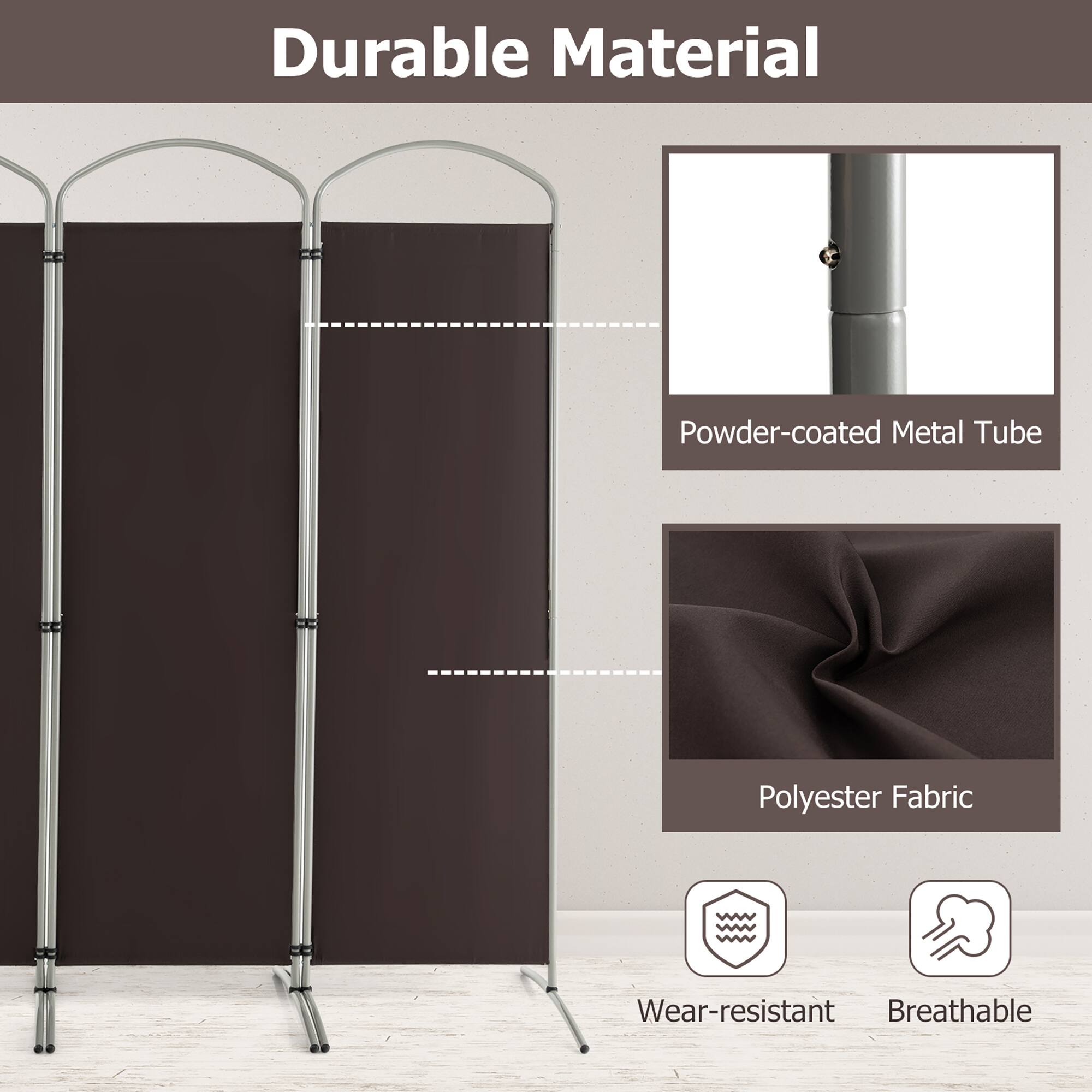 Durable Material

Powder-coated Metal Tube

Polyester Fabric

Wear-resistant Breathable