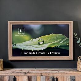 LAREDO FRAME FACTORY - 50 inch Handmade Tv frame for Samsung The Frame tv and Frame Pro Model - RUSTIC DRIFT WOOD