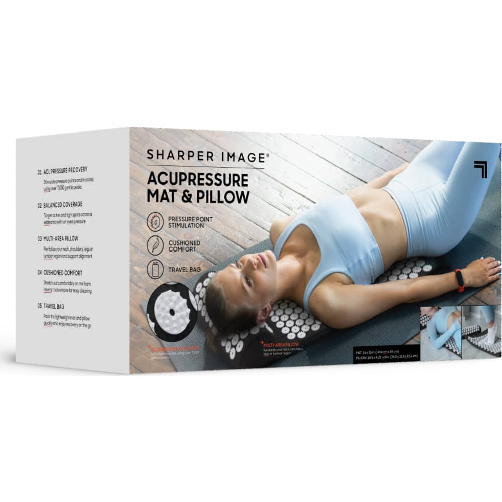 ACUPRESSURE RECOVERY MAT & PILLOW
* Sharper Image*
* Pressure Point Stimulation
* Multi-Area Pillow
* Cushioned Comfort
* Travel Bag
ACUPRESSURE RECOVERY MAT & PILLOW
* Sharper Image*
* Pressure Point Stimulation
* Multi-Area Pillow
* Cushioned Comfort
* Travel Bag