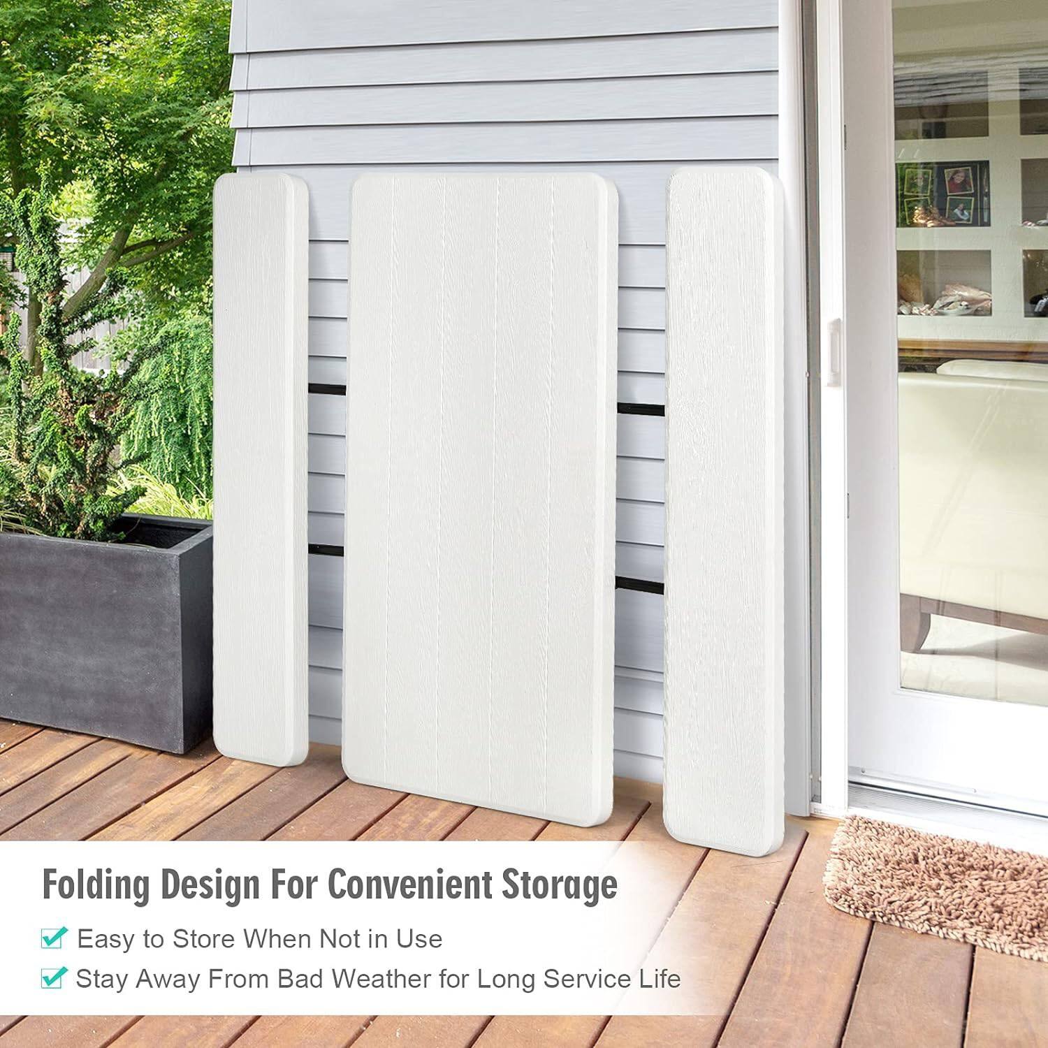Folding Design For Convenient Storage  
Easy to Store When Not in Use  
Stay Away From Bad Weather for Long Service Life