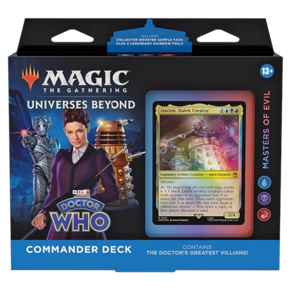 Magic The Gathering - Hasbro D2363 Magic the Gathering: Doctor Who Commander Deck - Masters of Evil - Black