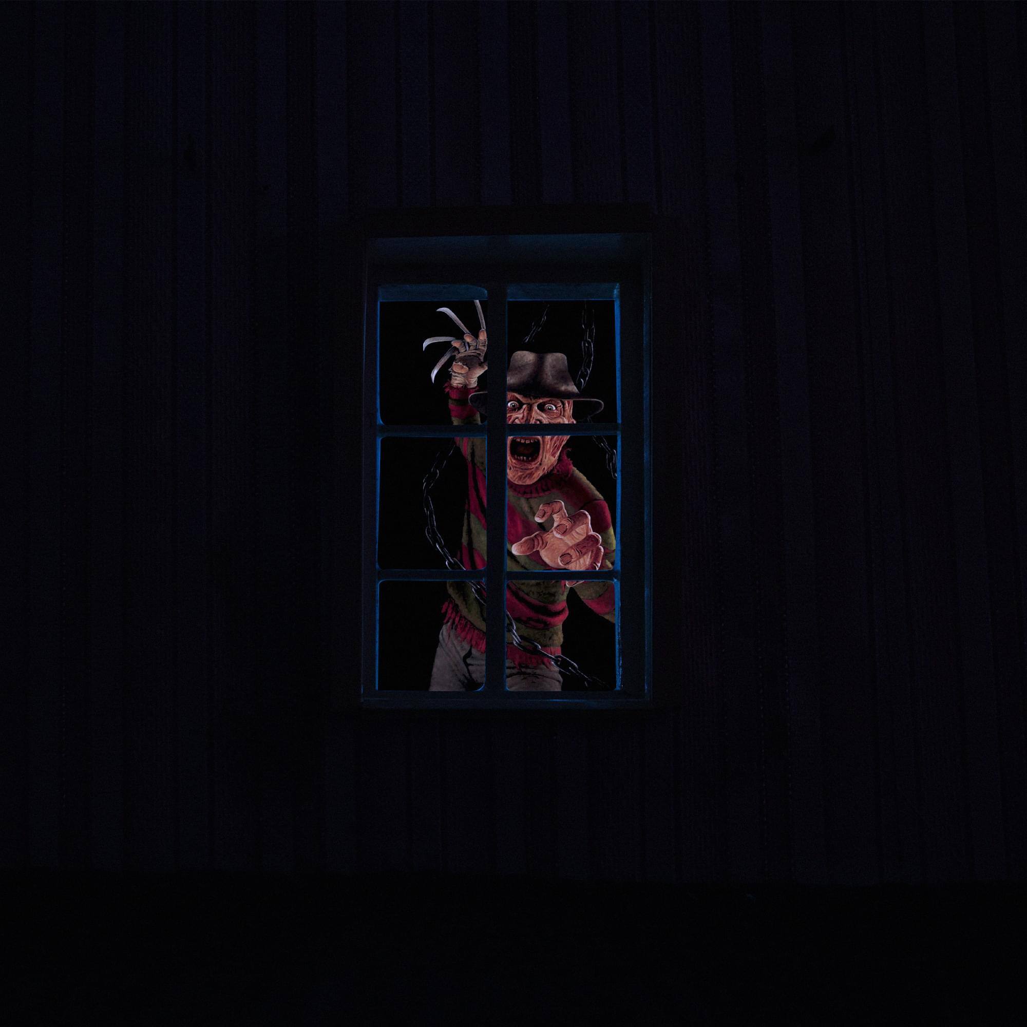 Alt View 10. WOWindow - Nigtmare On Elm St Freddy Krueger Full Size Halloween Window Sticker - Black.