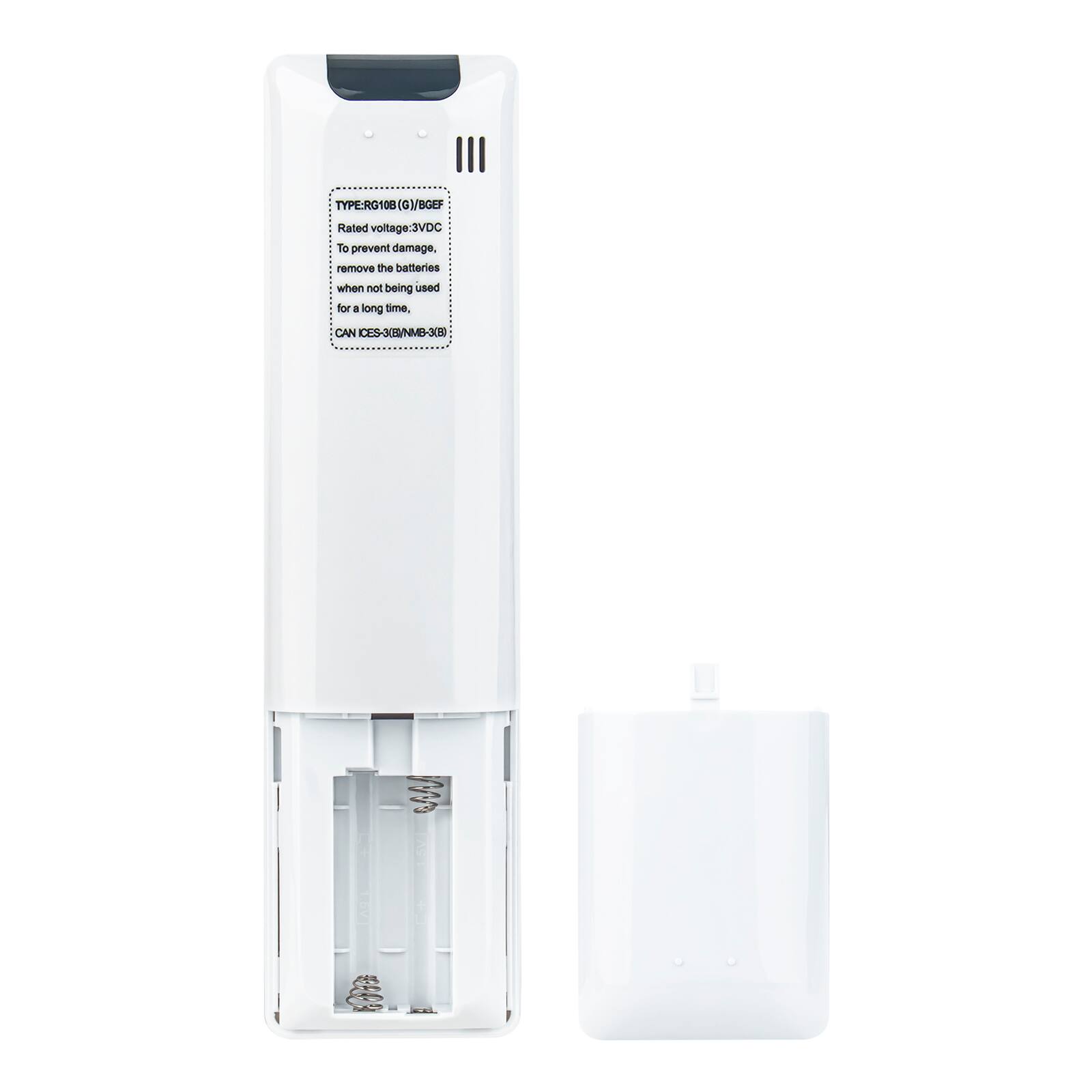 TYPE: RG10B (GM/BGEF)  
Rated voltage: 3VDC  
To prevent damage, remove the batteries when not being used for a long time.  
CAN ICES-3(8VNMB-3080