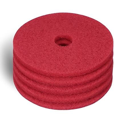Alt View 1. Coastwide Professional - Coastwide Professional 17" Buffing Pad, Red, 5/Carton (CW22985).