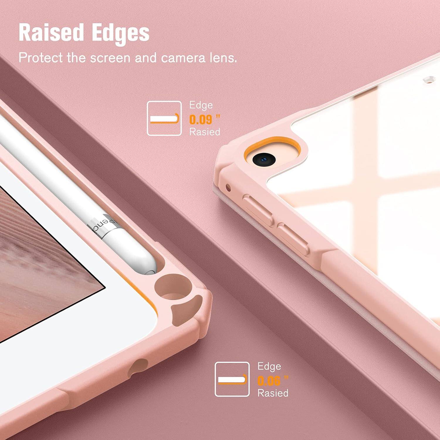 Raised Edges Protect the screen and camera lens.

Edge 0.09" Raised

Edge 0.06" Raised