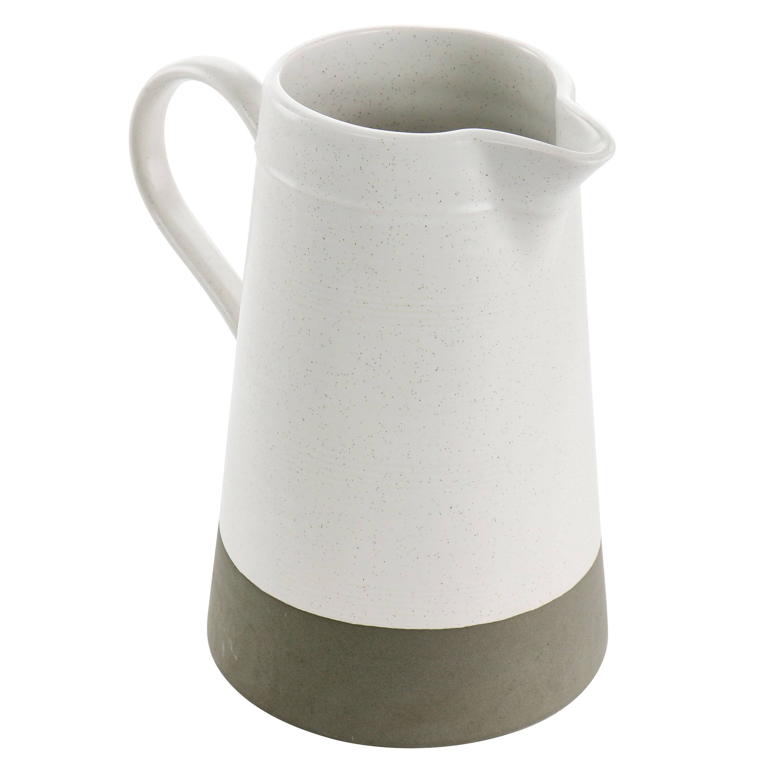 Alt View 1. Gibson - Bee and Willow Milbrook Large 60oz Serving Pitcher in Off-White - Off-White.