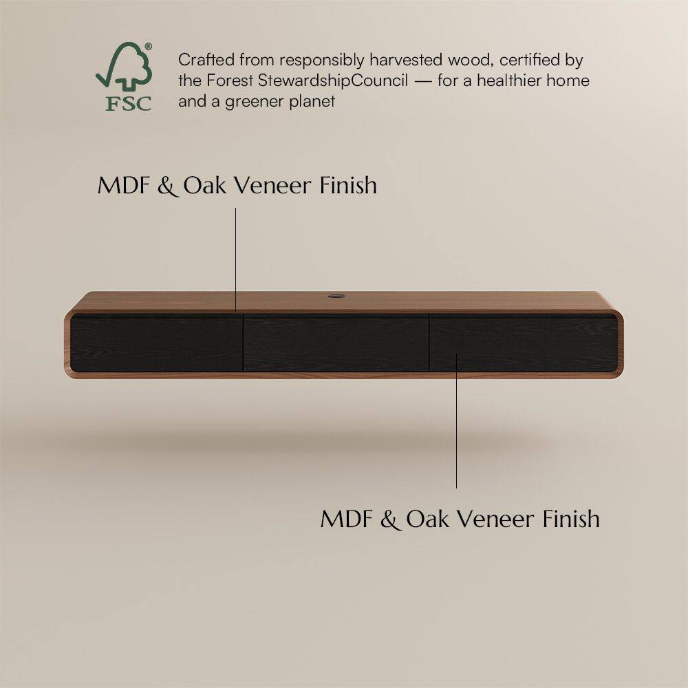 Crafted from responsibly harvested wood, certified by the Forest Stewardship Council — for a healthier home and a greener planet

MDF & Oak Veneer Finish

MDF & Oak Veneer Finish