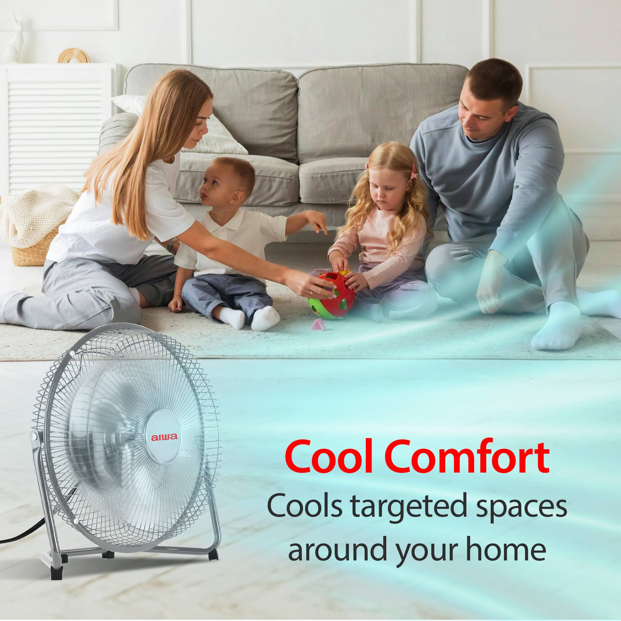 aiwa Cool Comfort  
Cools targeted spaces around your home