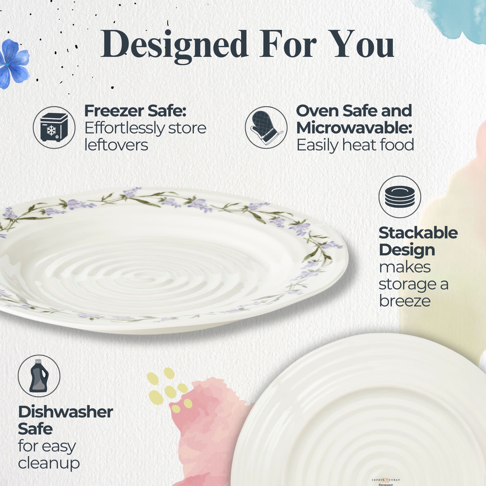 Designed For You

Freezer Safe: Effortlessly store leftovers

Oven Safe and Microwavable: Easily heat food

Stackable Design makes storage a breeze

Dishwasher Safe for easy cleanup

DOPHIE.COM