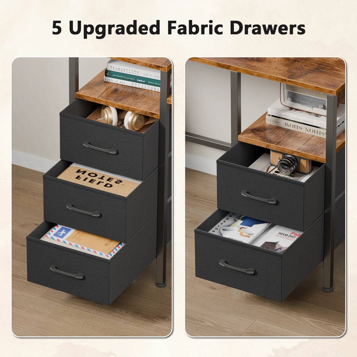5 Upgraded Fabric Drawers