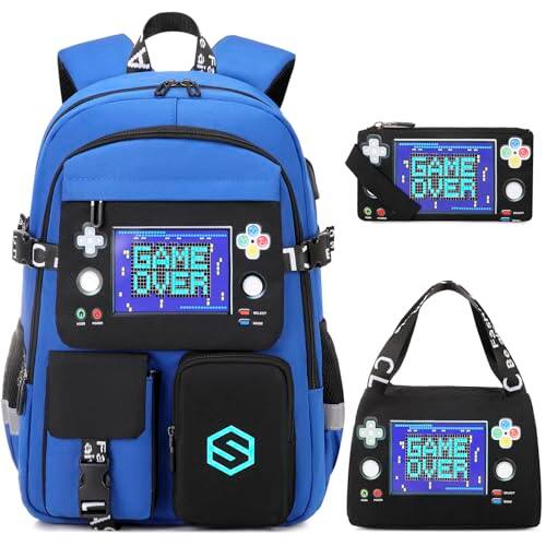 Pacoar Cade Backpack Cool Luminous School Backpacks For With Lunch Bag ...