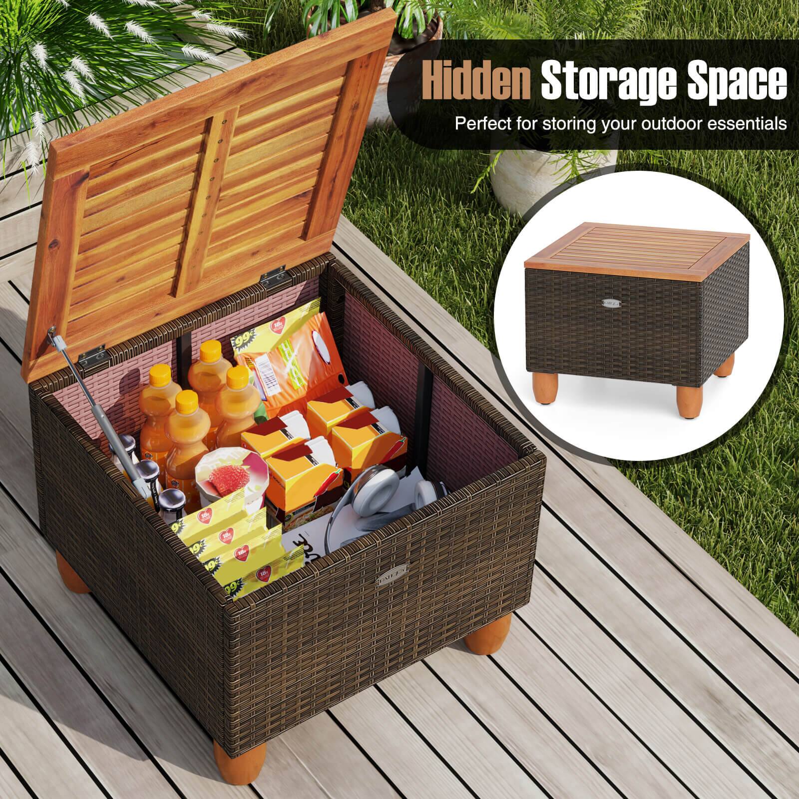 Hidden Storage Space Perfect for storing your outdoor essentials