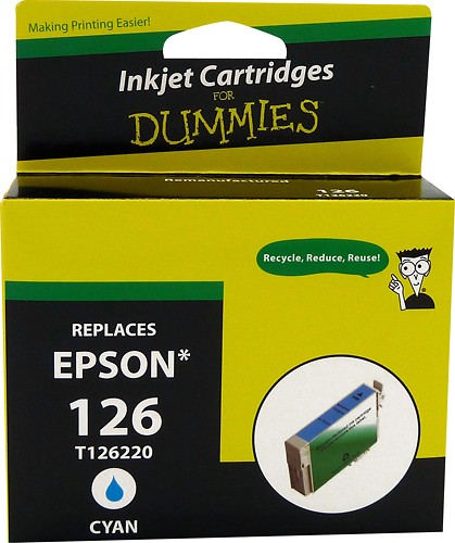  For Dummies - Epson T126220 Remanufactured Ink Jet Cartridge - Cyan