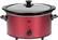Front Standard. Kalorik - 3-3/4-Quart Slow Cooker - Red.