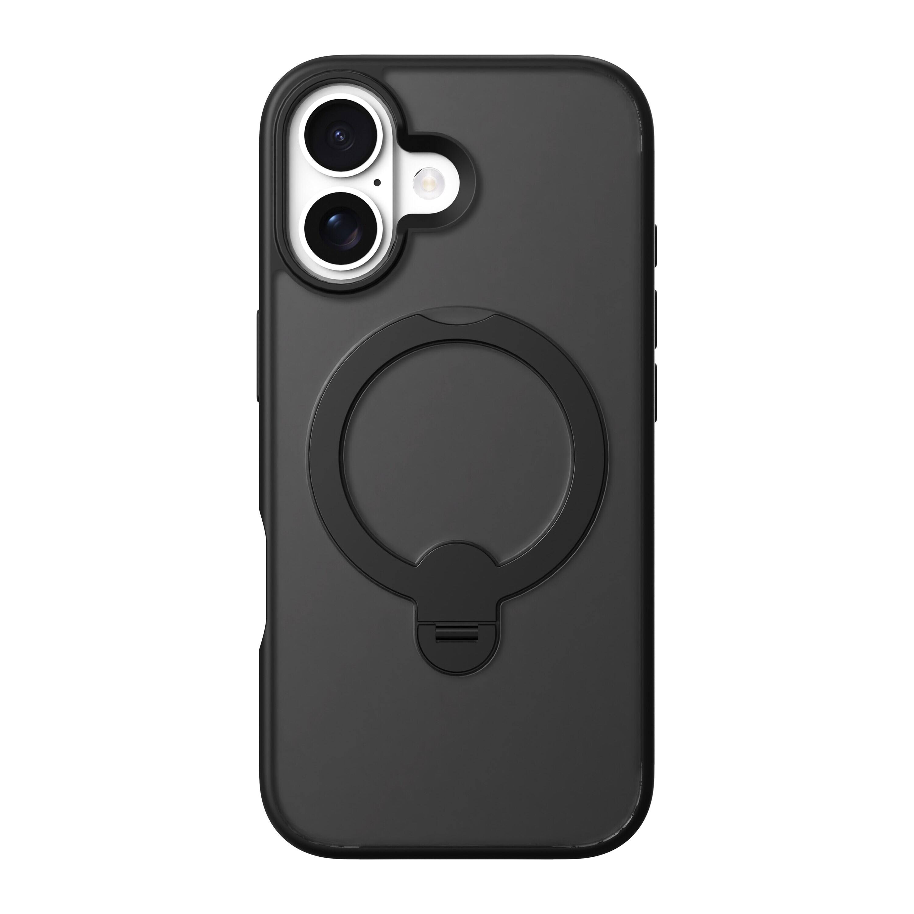 Left. AXS - PROShield MagSafe Case with Kickstand for Apple iPhone 17 - Smoke.
