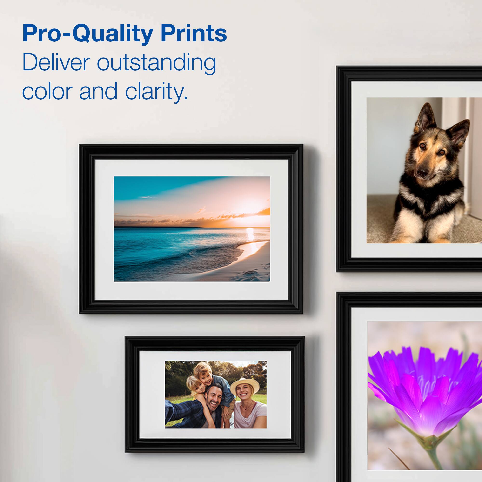 Pro-Quality Prints Deliver outstanding color and clarity.