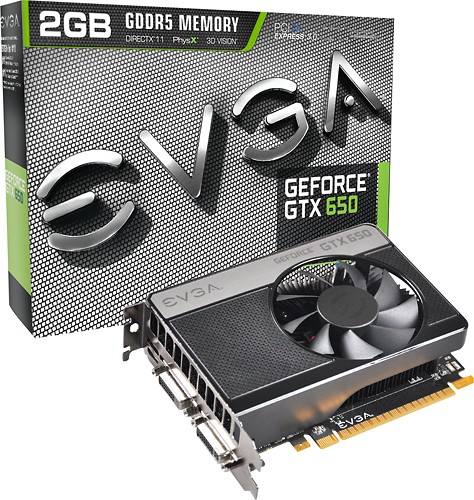  EVGA - NVIDIA GeForce GTX 650 2GB GDDR5 PCI Express 3.0 Graphics Card