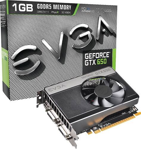 Best Buy EVGA NVIDIA GeForce GTX 650 1GB GDDR5 PCI Express 3.0