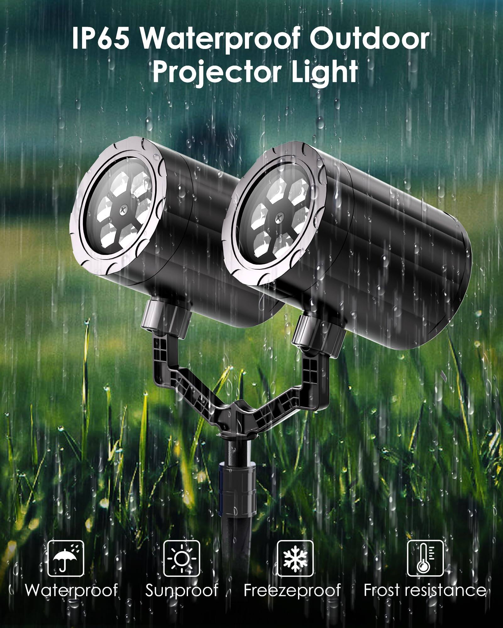 IP65 Waterproof Outdoor Projector Light

- Waterproof
- Sunproof
- Freezeproof
- Frost resistance