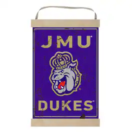 Jardine - James Madison Dukes Faux Rust Banner Sign - Purple