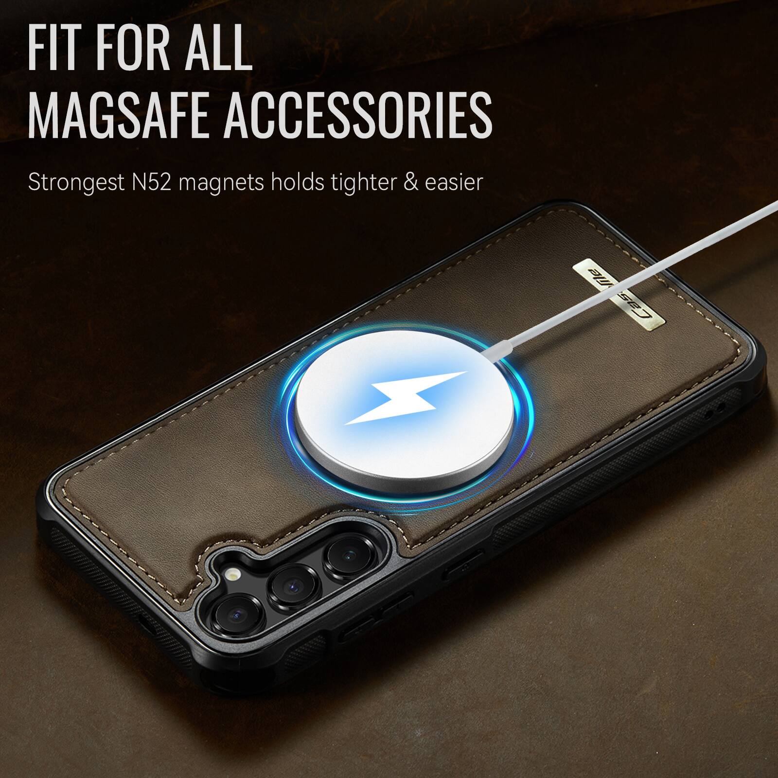 FIT FOR ALL MAGSAFE ACCESSORIES  
Strongest N52 magnets holds tighter & easier