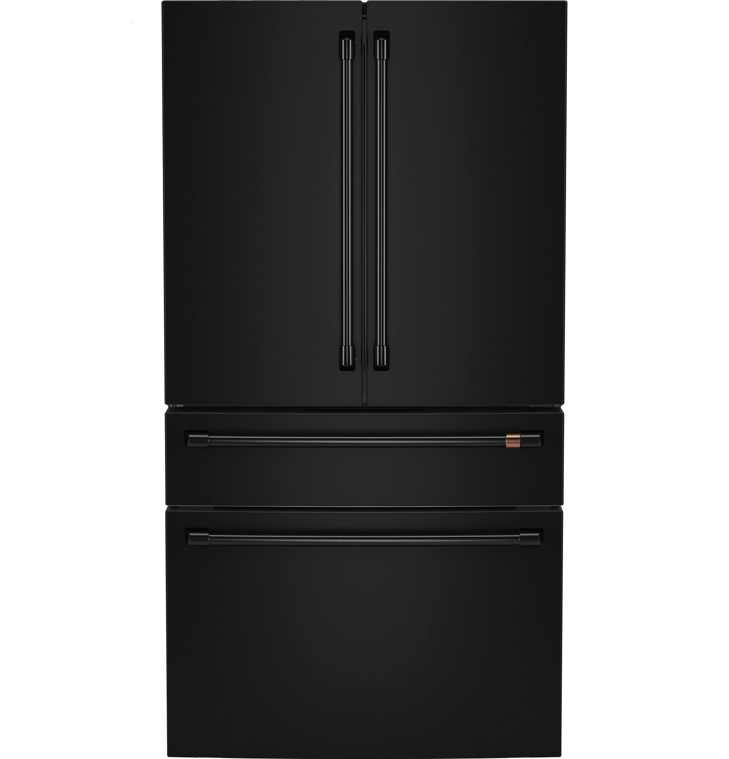Alt View 32. Café - 23.2 Cu. Ft. 4-Door French Door Counter-Depth Smart Refrigerator with Dual Dispense AutoFill Pitcher - Matte Black.